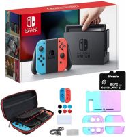 Nintendo Switch with Neon Blue and Neon Red Joy-Con - 6.2 Touchscreen LCD Display, 32GB Internal Storage, 802.11AC  Bluetooth