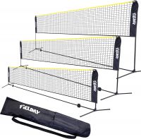 Sports Easy Setup Badminton Set 14 ft, Adjustable & Multi-Function Portable Badminton Net Set with Poles- for Kids & Adults Tennis, Soccer Tennis, Pickleball, Volleyball