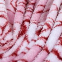 100% Recycled Frosted Fluffy  Blanket (Pink Rose Printed Design)