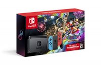 Nintendo Switch w/ Neon Blue & Neon Red Joy-Con + Mario Kart 8 Deluxe (Full Game Download) + 3 Month Nintendo Switch Online Individual Membership