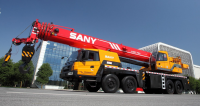 STC800 SANY Truck Crane 80 Tons Lifting Capacity All wheel steering 