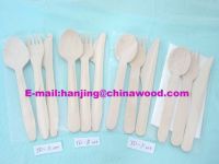 wooden disposable cutlery