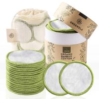 Greenzla Reusable Makeup Remover Pads (20 Pack) With Washable Laundry Bag And Round Box for Storage | 100% Organic Bamboo Cotton Pads For All Skin Types | Eco-Friendly Reusable Cotton Rounds For Toner