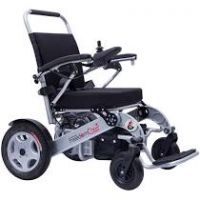 DLY-812 Lying Sprayed Steel Foldable Economic Electric Wheelchair For Disabled