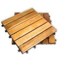 The Highest Handscaped Recommend Flooring Wood Deck Tiles 6 Slats Square Made From Vietnam