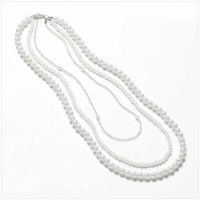 Three Strands Pearl Necklace