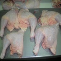 Frozen chicken legs, drums, boneless legs and thigh boneless skin-on