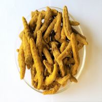 Whole natural dried raw Turmeric finger roots Curcuma longa rhizome for food supplements