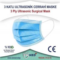 3 PLY UTRASONIC SURGICAL MASK