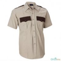 Creme-Brown Security Guard Shirts