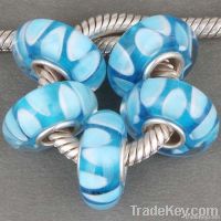 Blue Murano glass beads