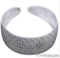 Tibet Tibetan Silver Lucky Totem Bangle Bracelet cuff