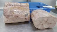 Precooked tuna loins for canned seafood