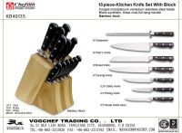 13pcs kitchen knife set with block