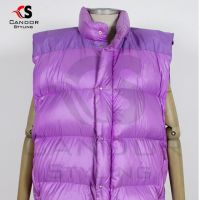 Banded Purple Puffer Jacket 