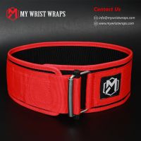 2021 Private Label Gym 4Inch Nylon Weightlifting Belt Fitness Exercise Bodybuilding