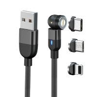 540 degree magnetic cable fast phone charging data cable mobile phone on stock usb fast charge cable for micro/i-product / Type C