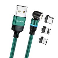 Promotional Gift Mobile Phone 540 Degree Swivel Magnetic USB Charger Cable for iphone android phones