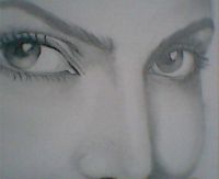 Manukarose Art - Pencil Portraits - your Eyes only