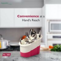 Tulip Utility Stand high quality cutlery stand for kitchen washable easy to handle durable plastic stand for kitchen, unbreakable reusable plastic stand for cutlery, spoon and fork hanger, BPA free hanger.