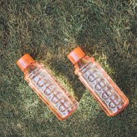 Crystal Water Bottle (2pcs Pack) high quality water bottle for kids and adults, easy to handle durable, unbreakable reusable bottle for picnic, exercise and camping, BPA free bottle, ideal for school and gym.
