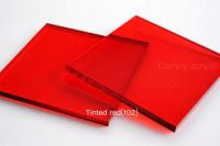 RED Cast Acrylic Sheet and Plastic Sheets for Light Cover