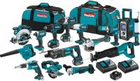 High Quality Makitas LXT1500 18-Volt LXT Lithium-Ion Cordless 15-Piece Combo Kits and Bags
