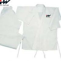 White Karate Uniforms 8oz 100% cotton