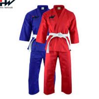 Made In Pakistan 100% Cotton Red &amp; Blue  Karate Uniforms For Training
