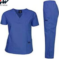 Hospital Medical Scrub Uniforms Comfortable Fabric