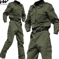 KMS Ripstop Military tactical uniform Green Plain Shirt Army Uniform