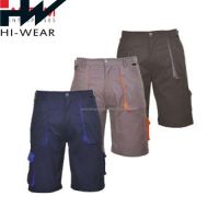 New Safety Work Wear 100% cotton Short Pants With Reflective Tape