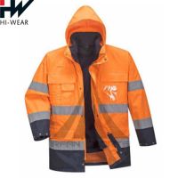 Export Quality Work Wear Jackets With Reflective Tape Made In Pakistan Best Selling Road works Working Jacket