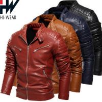genuine leather fashion streetwear coat leather jacket for men's stylish