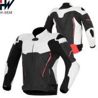 Wholesale Branded Motorbike Long Jacket For Men And Women Durable Motorcycle Leather Race Jacket CE Approved Pakistan