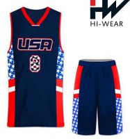 Wholesale new sportwear basket ball jersey basketball uniform with customized pattern