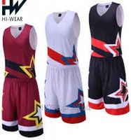 Team Club basket ball uniform sublimation Design basketball uniform