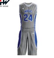 Sleeveless Custom Sublimation Print Basketball Uniform Customized Basket Ball Jersey