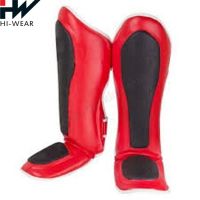 Shin Pad Guard Top Quality Pu Leather MMA Shin Instep Leg Pad/ Boxing Training Leg Safety Shin guards