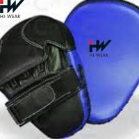 Boxing Curved Focus Punching Mitts Genuine Leather Training Pads / Focus Pads
