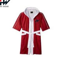 High Quality New Fashion Custom Boxing Robe Play well Boxing 100% Satin Full Length boxing robe