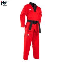 OEM Hot Sale Cotton Adult Red Color Long Sleeve Taekwondo Uniform