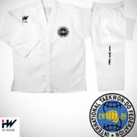 ITF Uniform White 8oz Martial Arts Wear Taekwondo Sportswear OEM Service Support Adults