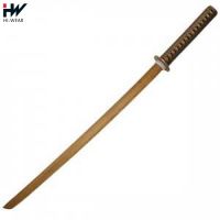 Wooden Martial Arts Bokken Red Oak Roped Training Forms Sword Practice Weapon