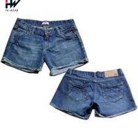 Hot Selling Sexy Short Pant Women Floral High Waist Denim Shorts Worn Loose Jeans