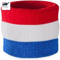 Multi Colour promotion cotton sweat band wholesales custom sweatbands for wrist no minimum