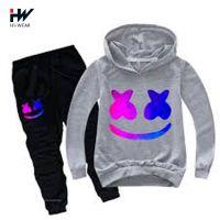 Loose Fit Pullover Autumn Winter Heavyweight Kid Hoodies and Sweatpants Cotton Cozy Custom Sweatsuit Set For Boys and Girls