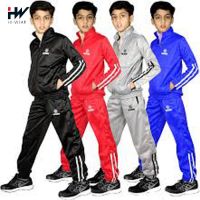 Bulk Basic Neutral Clothing Vendors Unisex Children's Girls Boys Plain French Terry Cotton Tracksuit Sweatsuits Sets for Kids