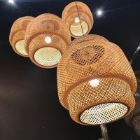 Natural Bamboo lampshade Hanging pendant light for Home Decor made in Vietnam