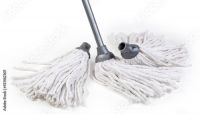 Cotton yarn and cotton yard based cleaning mops